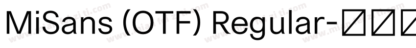 MiSans (OTF) Regular字体转换